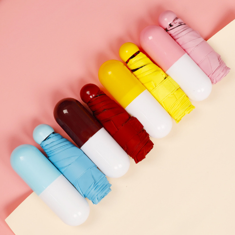 Mini Folding Capsule Small Umbrellas With Pill Package Box Pocket Parasol Rain Anti-UV Portable Travel Umbrella Sunny Rainy Day, As shown
Mini Folding Capsule Small Umbrellas With Pill Package Box Pocket Parasol Rain Anti-UV Portable Travel Umbrella Sunny Rainy Day, As shown