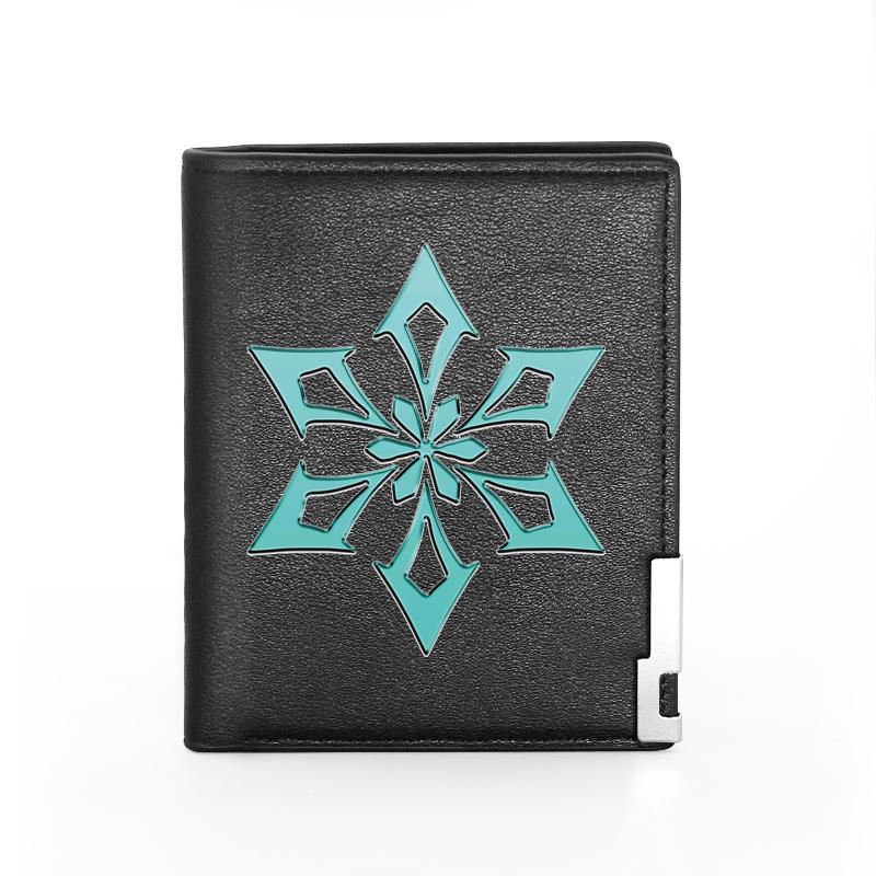 Wallets Genshin Impact Ice Symbol Leather Wallet Classic Men Women Billfold Slim /ID Holders Money Bag Short Purses, Black
Wallets Genshin Impact Ice Symbol Leather Wallet Classic Men Women Billfold Slim /ID Holders Money Bag Short Purses, Black
