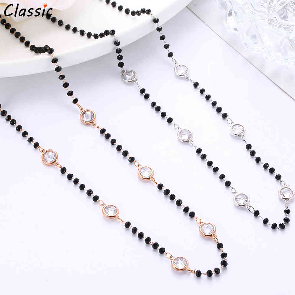 Trendy Stainless Steel Choker Neckalce High Quality Round CZ Black Beaded Chain Minimalism Necklaces For Women Jewelry Gift 2020
Trendy Stainless Steel Choker Neckalce High Quality Round CZ Black Beaded Chain Minimalism Necklaces For Women Jewelry Gift 2020