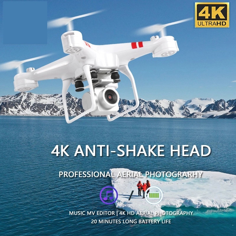 2020 NEW Drone 4k RC Helicopter Drone Wide-Angle WIFI Real-Time Transmission Camera HD Wifi Fpv Air Pressure Fixed Rc Drones, White
2020 NEW Drone 4k RC Helicopter Drone Wide-Angle WIFI Real-Time Transmission Camera HD Wifi Fpv Air Pressure Fixed Rc Drones, White
