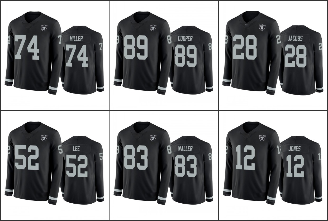 Las VegasRaidersMen #12 Zay Jones 83 Darren Waller 28 Josh Jacobs 74 Kolton Miller Women Youth Black Therma Long Sleeve Jersey
Las VegasRaidersMen #12 Zay Jones 83 Darren Waller 28 Josh Jacobs 74 Kolton Miller Women Youth Black Therma Long Sleeve Jersey