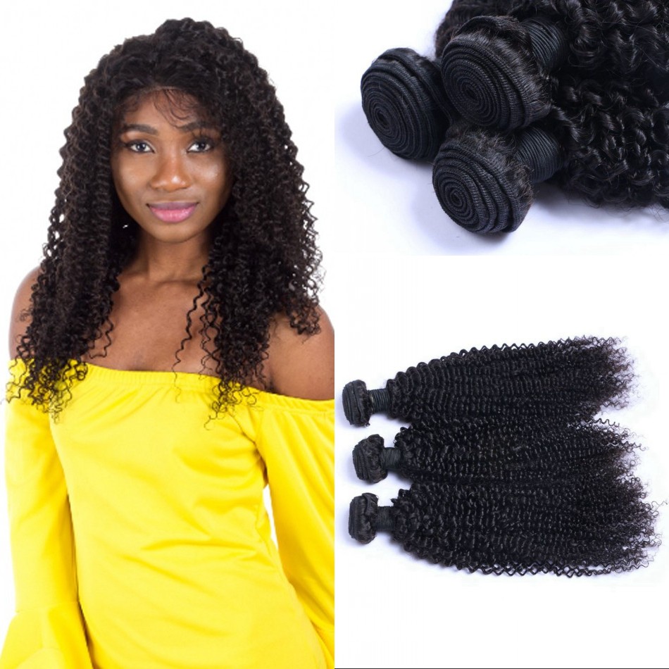 Brazilian Kinky Curly Human Hair 3/4 Bundles Natural Color Hair Weave Extensions for Women
Brazilian Kinky Curly Human Hair 3/4 Bundles Natural Color Hair Weave Extensions for Women