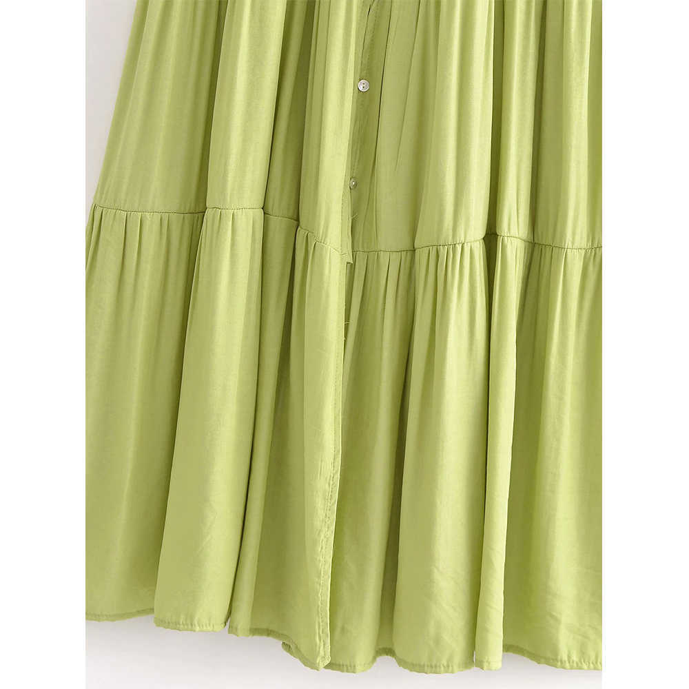 Summer Shirt Dress Women Short Sleeves Elegant Casual Chic Lady Loose Maxi Dress Woman Robe Femme 210709