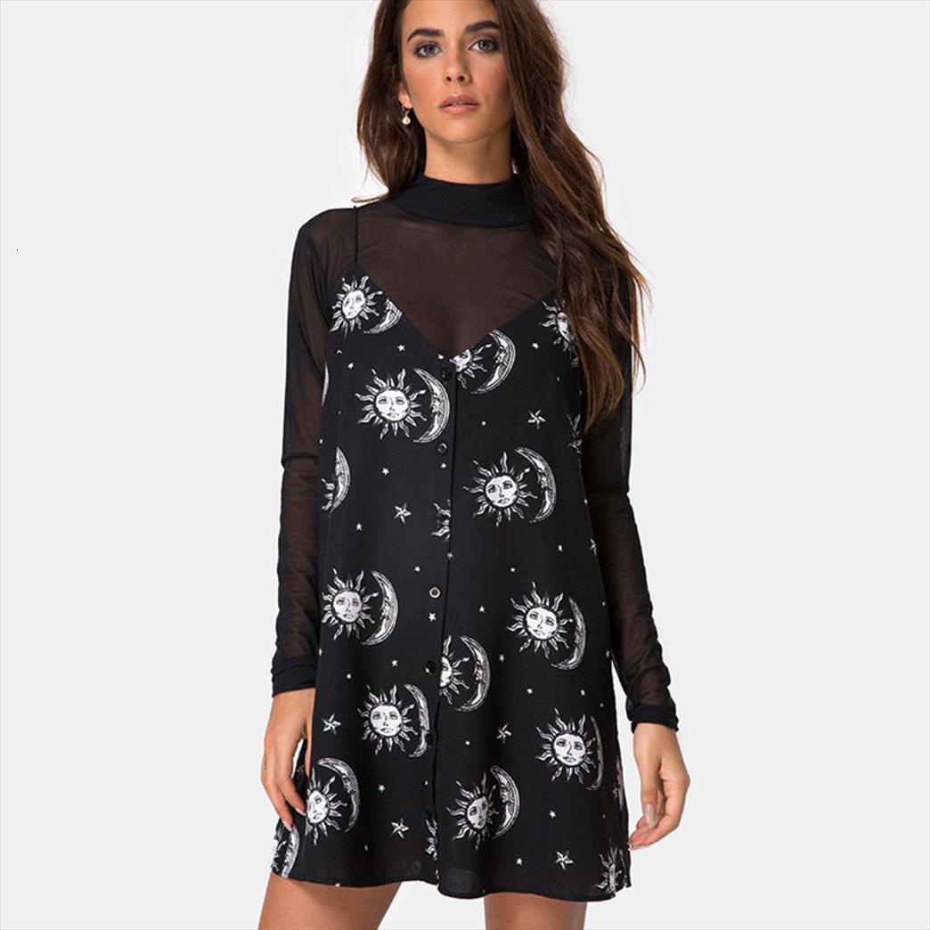 summer fashion good looking womens dress street gothic punk black sun and moon stars print sleeveless tight robe femme40, Black;gray
summer fashion good looking womens dress street gothic punk black sun and moon stars print sleeveless tight robe femme40, Black;gray