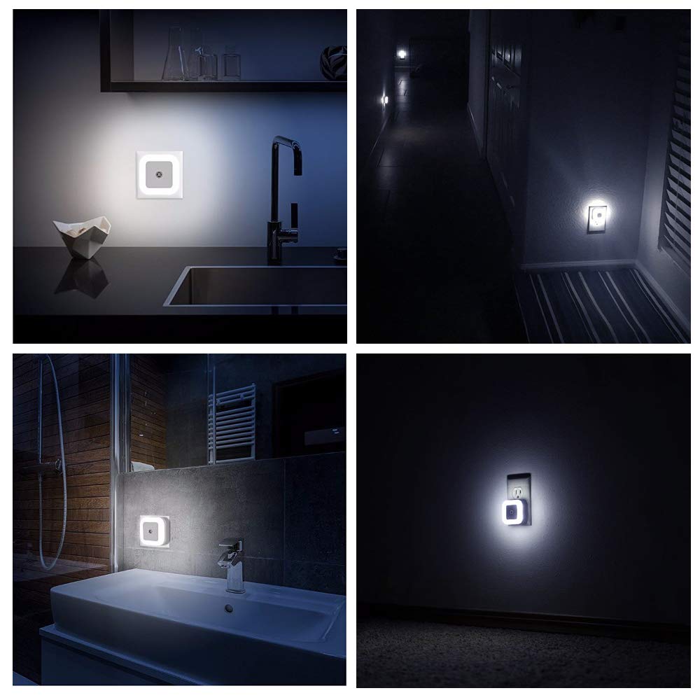 LED Night Light Mini Sensor Illumination Control 110V 220V EU US Plug Energy Saving Lamp For Living Room Bedroom Lighting