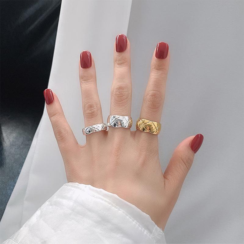 Cluster Rings S925 Silver Fashion Diamond Pattern Ring Female Personality Couple Non-fading Net Red Index Finger
Cluster Rings S925 Silver Fashion Diamond Pattern Ring Female Personality Couple Non-fading Net Red Index Finger