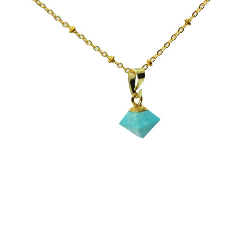 Pendant Necklaces 1pc Green Little Natural Stone Women Chain Necklace Gold Point Jewelry Healing Gem Howlite Square Girl
Pendant Necklaces 1pc Green Little Natural Stone Women Chain Necklace Gold Point Jewelry Healing Gem Howlite Square Girl