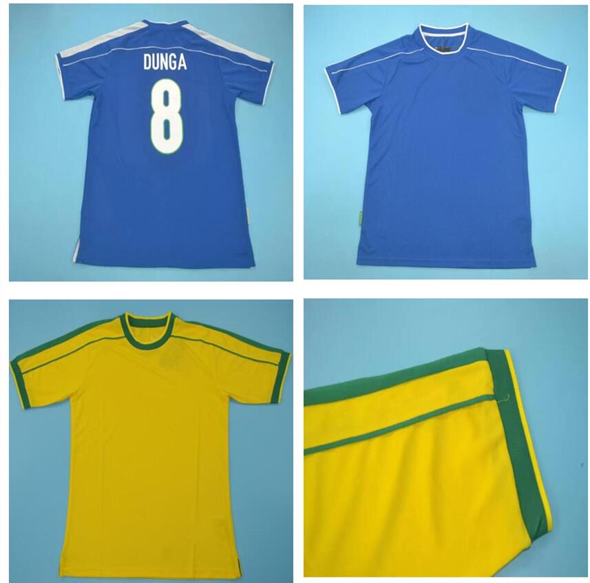 1998 Retro Soccer Jerseys home yellow Maillot Vintage 99 Classic Football Shirts Brasil Camisetas de Futbol #9 RONALDO #8 DUNGA, Black;yellow
1998 Retro Soccer Jerseys home yellow Maillot Vintage 99 Classic Football Shirts Brasil Camisetas de Futbol #9 RONALDO #8 DUNGA, Black;yellow