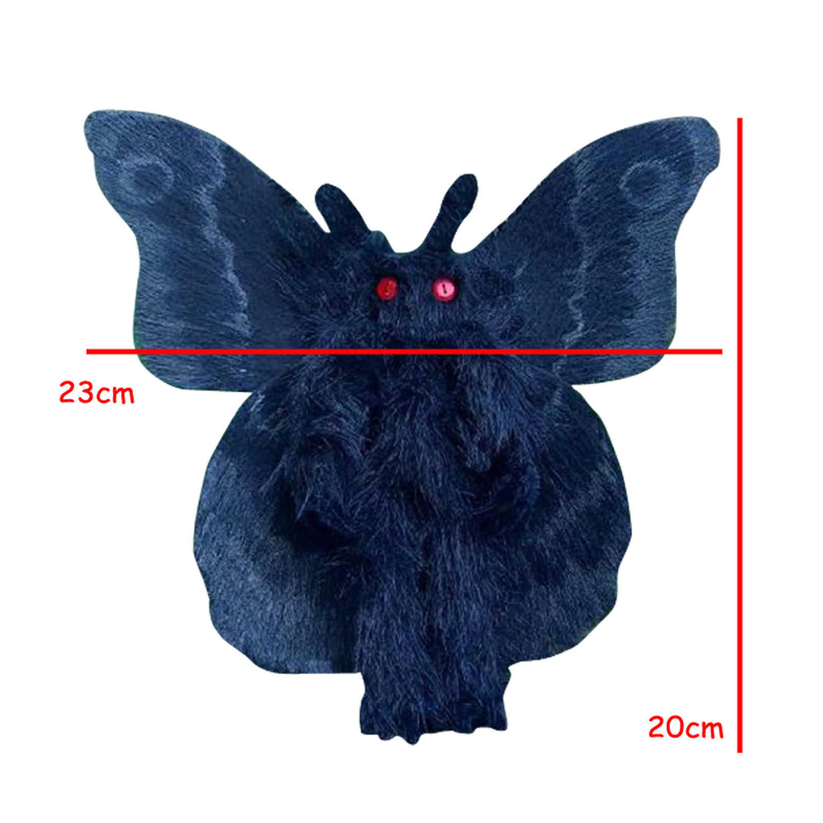 Stuffed Plush Toys Gothic Mothman Plushie Is Looking for a Love and Magical Home Unique and Novel Black Moth Soft Toy Cute S260319