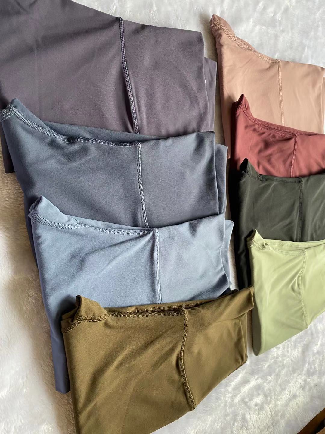 Women High Waist Designer Yoga Pants Solid Color Workout Leggings Elastic Gym Wear Tights Sports Running Fitness Stretchy Soft Comfortable Activewear