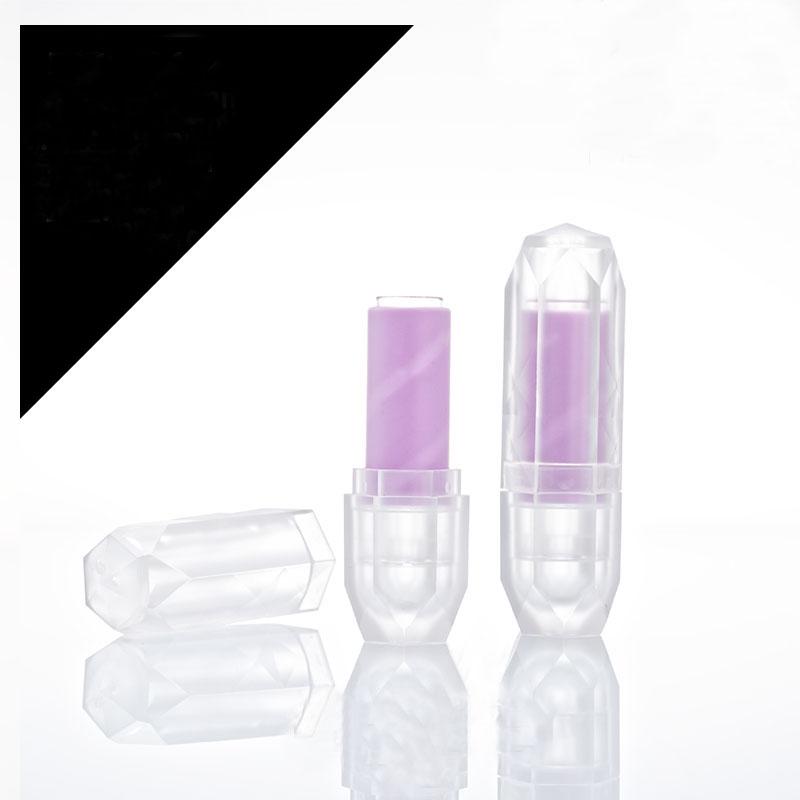 12.1mm 10/30/50pcs Empty Translucent Diamond Lipstick Tube , DIY Portable Frosted Makeup Lipstick Container Cosmetics Packaging