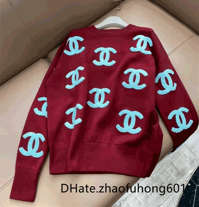 Fall 2021 Fashion Designer Women's sweater High end crewneck red soft and comfortable cashmere cotton, White;black
Fall 2021 Fashion Designer Women's sweater High end crewneck red soft and comfortable cashmere cotton, White;black