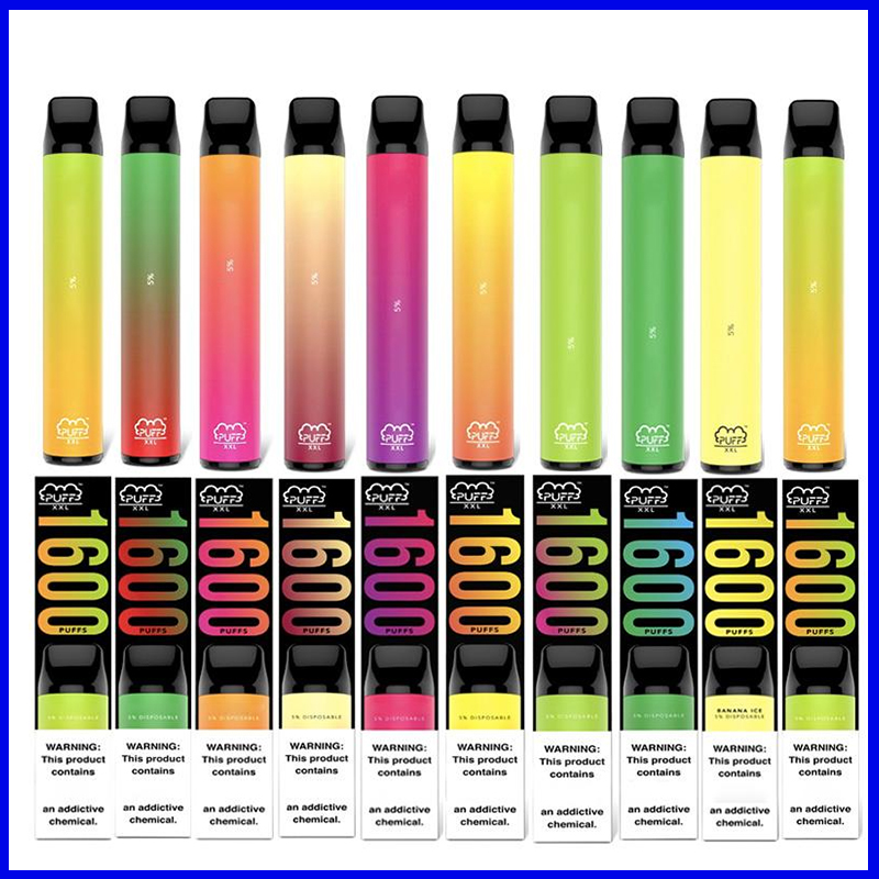 Puff XXL cigarettes Disposable Vape pen Pods Device 850mAh Battery 1600 puffs 4ml Pre-filled Kit e cigarette
Puff XXL cigarettes Disposable Vape pen Pods Device 850mAh Battery 1600 puffs 4ml Pre-filled Kit e cigarette