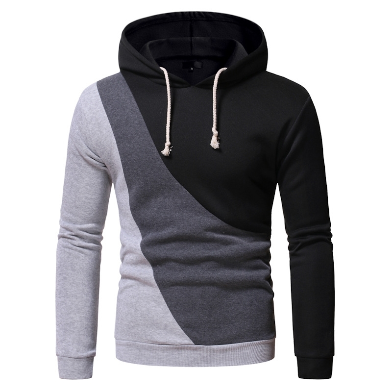 2020 men's new fashion leisure sports coat Hoodie sweater, Black