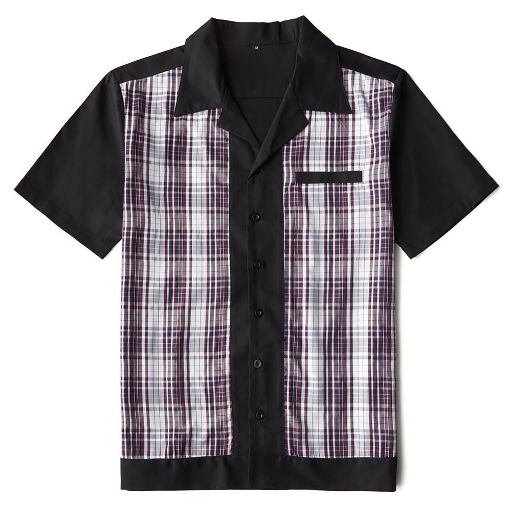 2021 New Rushed England Style Men's Rockabilly Plaid Shirt Black and Blue Checked Short Sleeve Cotton Hip Hop Clothing Wk3r, St111plaidmr 
2021 New Rushed England Style Men's Rockabilly Plaid Shirt Black and Blue Checked Short Sleeve Cotton Hip Hop Clothing Wk3r, St111plaidmr
