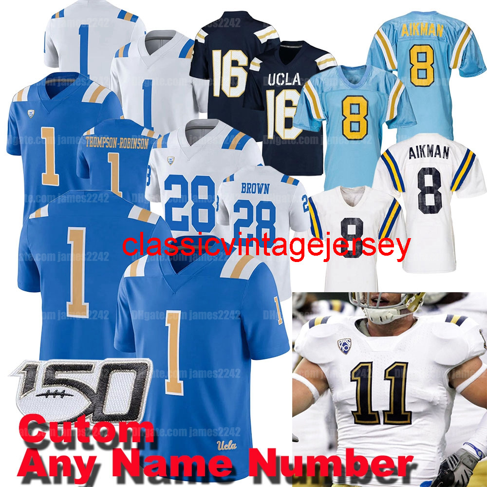 Custom UCLA Bruins College Football Jersey Maurice Jones-Drew Dorian Thompson-Robinson Ethan Garbers Zach Charbonnet Brittain Brown Kazmeir, As shown
Custom UCLA Bruins College Football Jersey Maurice Jones-Drew Dorian Thompson-Robinson Ethan Garbers Zach Charbonnet Brittain Brown Kazmeir, As shown