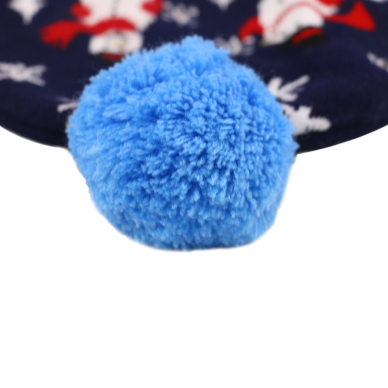 15 Styles LED Christmas Knitted Xmas Party Light Up Beanie Hat Santa Claus Elk Snowman Print Winter Warm Pom Hats Cap DBC VT1217 Free shipping