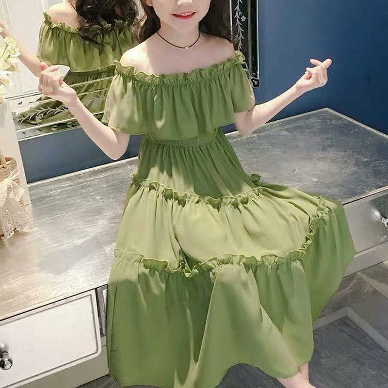 Girls Dresses 2021 summer Girl Dress Floral Design Baby Girls Dress Kids Dresses For Girls Casual Wear Children Clothing Q0716