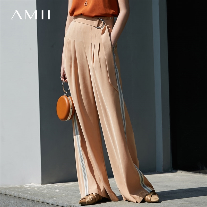 Summer Wide Leg Women's Pants Fashion Patchwork Loose Female Chiffon Long Trousers 11940318 210527