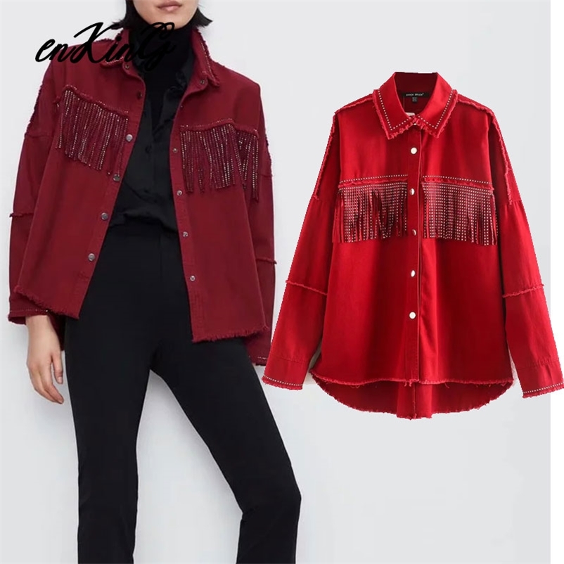 england style high street tassels boyfriend oversize loose solid za jacket women casaco feminino jaqueta feminina tops 210628, Red
england style high street tassels boyfriend oversize loose solid za jacket women casaco feminino jaqueta feminina tops 210628, Red