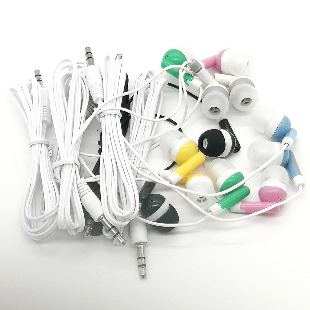 Earphones Headset 3.5mm Plug Disposable Earbuds for School Gift Museum Concert MP3 MP4 Mobile Phone