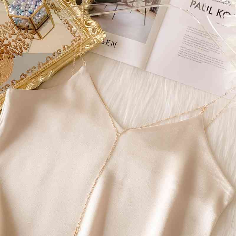 Crop Top Women Sexy Yellow hardware sling Tank Tops Vest Bare Midriff Sleeveless T-Shirt Summer Beach brat top bralette 210625