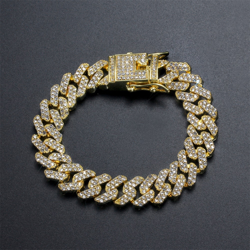 2021 new trendy Hiphop Cuban chain gold silver color bracelet bangle for men party gift jewelry bulk sell S6082, Black
2021 new trendy Hiphop Cuban chain gold silver color bracelet bangle for men party gift jewelry bulk sell S6082, Black