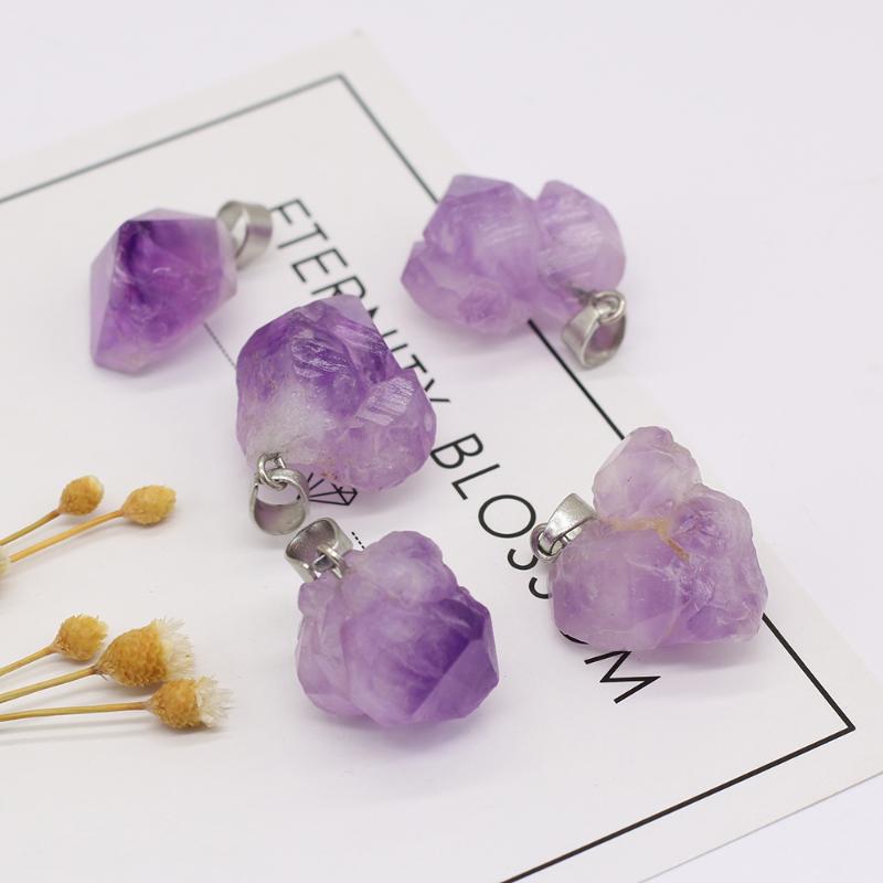 Charms 2021 Natural Semi-precious Stone Rough Crystal Amethyst Irregular Shape Pendant For Making DIY Necklace Accessories Size 15-18mm, Bronze;silver
Charms 2021 Natural Semi-precious Stone Rough Crystal Amethyst Irregular Shape Pendant For Making DIY Necklace Accessories Size 15-18mm, Bronze;silver