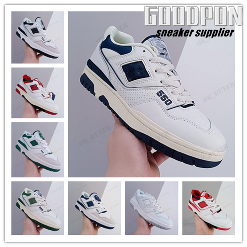 B550 designer shoe white leather lace-up Rubber outsole skate 80s pro ballers classic New 550 outdoor sneakers without box
B550 designer shoe white leather lace-up Rubber outsole skate 80s pro ballers classic New 550 outdoor sneakers without box