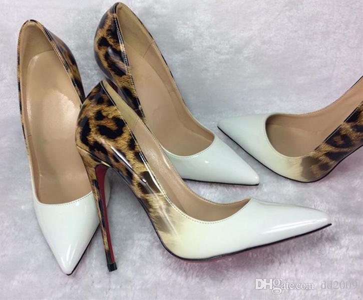 LOUBOUTIN CHRISTIAN High quality Genuine Patent Leather White Leopard Women wedding shoes ultra thin Red Bottom high heels 8cm 10cm 12cm bbn
LOUBOUTIN CHRISTIAN High quality Genuine Patent Leather White Leopard Women wedding shoes ultra thin Red Bottom high heels 8cm 10cm 12cm bbn