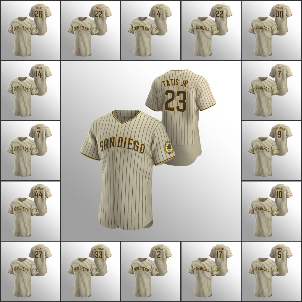 Men San DiegoPadres #19 Tony Gwynn 44 Joe Musgrove 23 Fernando Tatis Jr. 4 Blake Snell Women Youth Custom Authentic Alternate Player Jersey, Black
Men San DiegoPadres #19 Tony Gwynn 44 Joe Musgrove 23 Fernando Tatis Jr. 4 Blake Snell Women Youth Custom Authentic Alternate Player Jersey, Black