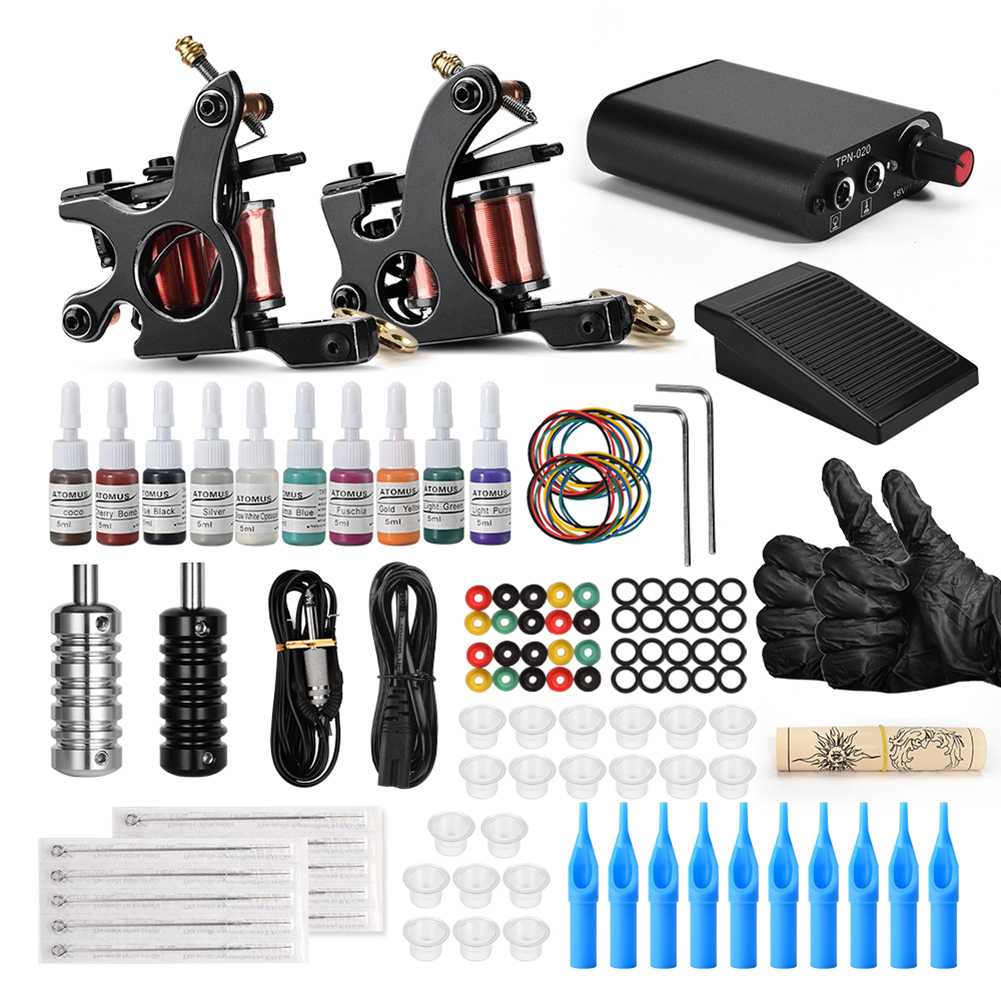 Complete Tattoo Kit Coil Tattoo Machine Set Tattoo Power Supply Needles Professional Machine Kit for Beginner StarterScou
Complete Tattoo Kit Coil Tattoo Machine Set Tattoo Power Supply Needles Professional Machine Kit for Beginner StarterScou