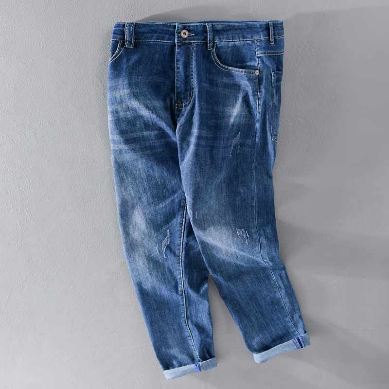 2021 Spring Ankle-length Male Brem Casual Cotton Stretch Denim Pants for Comfortable Fashion Men Pantalones Un Pantalon I6t6, Blue
2021 Spring Ankle-length Male Brem Casual Cotton Stretch Denim Pants for Comfortable Fashion Men Pantalones Un Pantalon I6t6, Blue