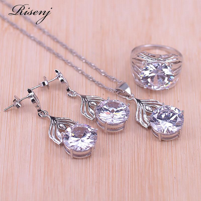 Earrings & Necklace Risenj Many Colors Big Round Top Zircon Silver Color Costume Jewelry Set Stud Ring Fast Ship
Earrings & Necklace Risenj Many Colors Big Round Top Zircon Silver Color Costume Jewelry Set Stud Ring Fast Ship