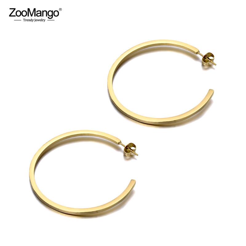 Stud ZooMango Original Design Titanium Stainless Steel Geometry Circle Earrings Bohemia Office Jewelry For Women ZE19330 
Stud ZooMango Original Design Titanium Stainless Steel Geometry Circle Earrings Bohemia Office Jewelry For Women ZE19330
