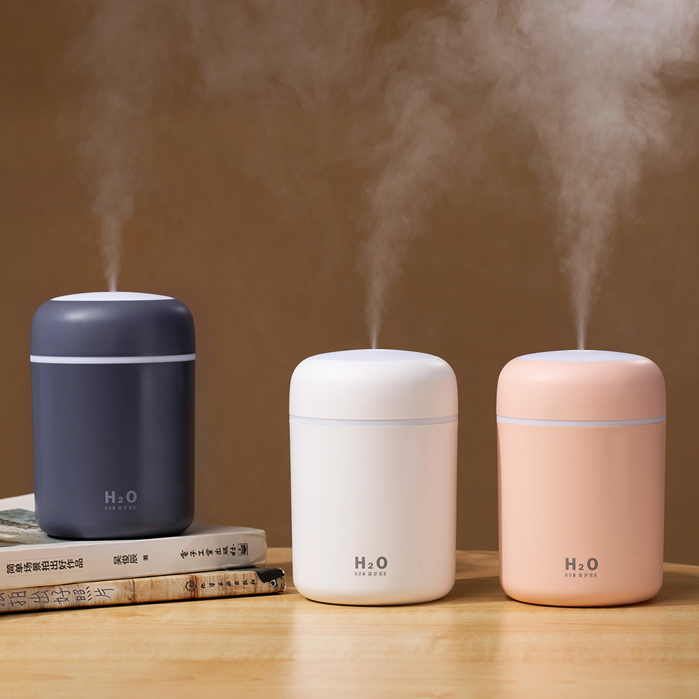 Car Humidifier 300ml USB Ultra Dazzle Cup Aroma Diffuser Cool Mist Maker Air Humidifiers Purifier with Romantic Light2984718