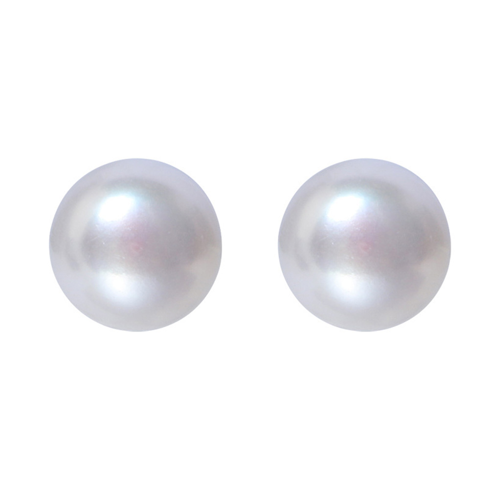 S925 Sterling Silver Pearl Stud Earring Prevent Allergy Earrings for Women Gril Gift Freshwater Natural Pearls