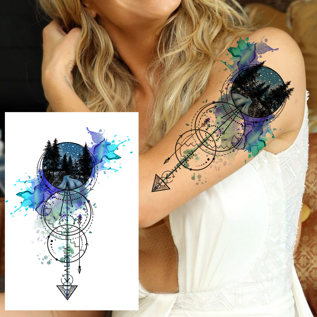 Waterproof Temporary Tattoos Sticker tattoo Stickers For Women Body art Arm Tribal Feather Lace Henna Fake sleeve tatoo Girls Custom Tatoos Mehndi
Waterproof Temporary Tattoos Sticker tattoo Stickers For Women Body art Arm Tribal Feather Lace Henna Fake sleeve tatoo Girls Custom Tatoos Mehndi