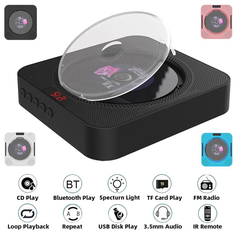 Player Portable CD Wall Mountable Music Bluetooth Remote Control FM Radio HiFi Speaker With USB 3.5mm LED Screen
Player Portable CD Wall Mountable Music Bluetooth Remote Control FM Radio HiFi Speaker With USB 3.5mm LED Screen