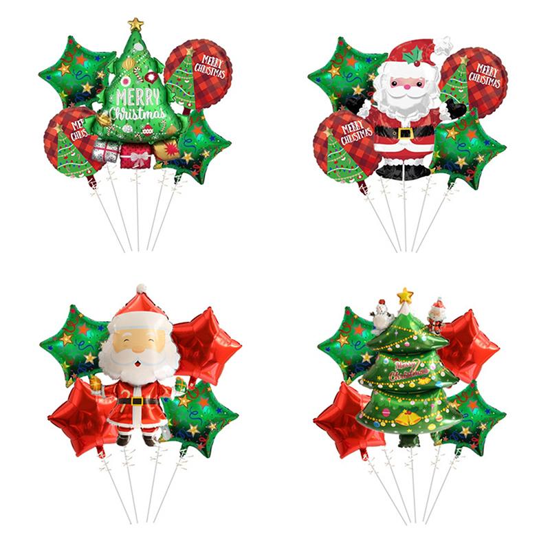 Party Decoration Christmas Cartoon Shape Balloon Santa Claus Tree Aluminum Film Set Balloons
Party Decoration Christmas Cartoon Shape Balloon Santa Claus Tree Aluminum Film Set Balloons