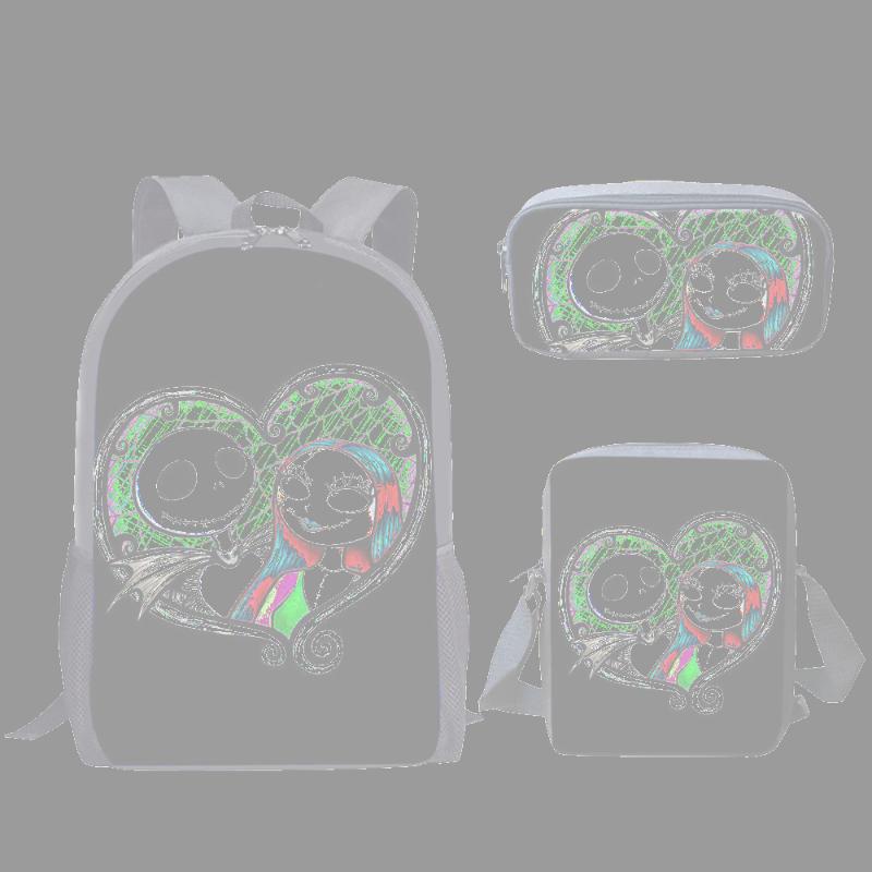 School Bags 3pcs/set Cartoon Jack Skull 3D Student For Girls Boys Children Book Gothic Bag Women Kids Backpack Schoolbags
School Bags 3pcs/set Cartoon Jack Skull 3D Student For Girls Boys Children Book Gothic Bag Women Kids Backpack Schoolbags