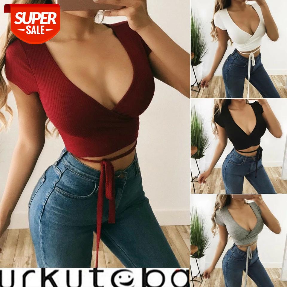 2019 New Women Summer Bandage Crop Tops Palace Style Ladies Sexy V Neck Crop Top Short Sleeve Vest T Shirt Tops Vintage Chic #aa1L, White
2019 New Women Summer Bandage Crop Tops Palace Style Ladies Sexy V Neck Crop Top Short Sleeve Vest T Shirt Tops Vintage Chic #aa1L, White