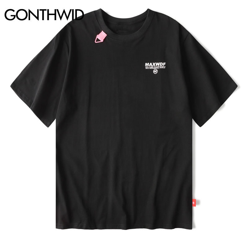 GONTHWID Natural Flowers Landscape Print Streetwear Tshirts Hip Hop Harajuku Casual Tops Tees Men Fashion Short Sleeve Shirts 210225