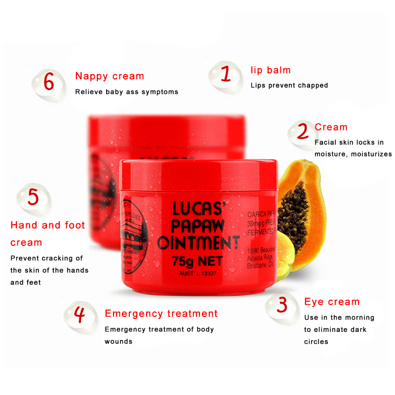 Beauty Makeup Lucas Papaw Ointment Lip Balm Australia Papaya Moisturizing Creams 75g Ointments Beauty Makeup Products Daily care, As picture
Beauty Makeup Lucas Papaw Ointment Lip Balm Australia Papaya Moisturizing Creams 75g Ointments Beauty Makeup Products Daily care, As picture