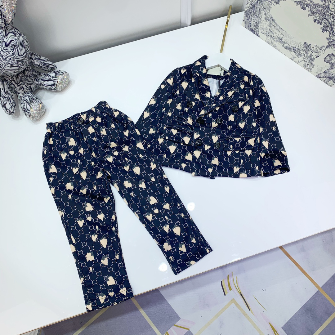 luxury kids suit jacets+ pants sets childrens autumn double g print design trousers long sleeve coat set girls sports wear size 100-150, Brown
luxury kids suit jacets+ pants sets childrens autumn double g print design trousers long sleeve coat set girls sports wear size 100-150, Brown