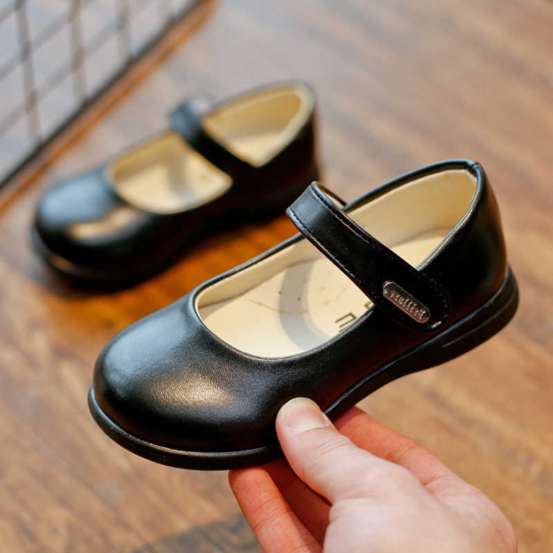 Kids Leather Shoes Toddler Girls Flats Fashion Princess Mary Jane Shoes Soft Party Wedding Formal School Shoes For Girls Baby X0703