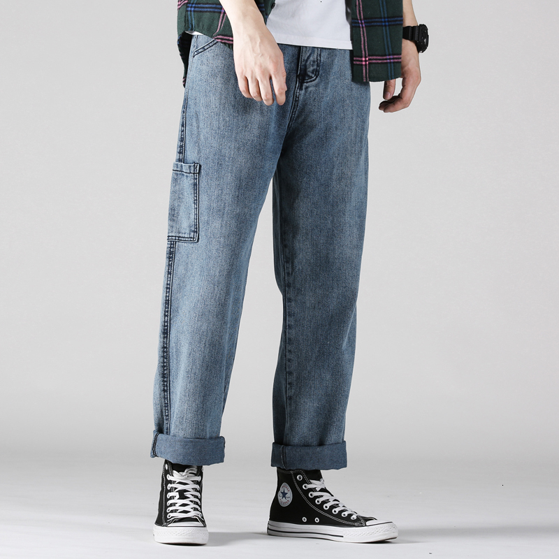2021 New Men's Casual Cargo Pocket Cowboy Work Wide Leg Pants Male Tide Baggy Homme Blue Color Wash Jeans Biker Denim Trousers Env9
2021 New Men's Casual Cargo Pocket Cowboy Work Wide Leg Pants Male Tide Baggy Homme Blue Color Wash Jeans Biker Denim Trousers Env9