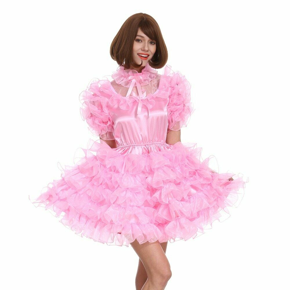 Sissy Girl Maid Puff Ball Sleeves Lockable Puffy Pink Costumes Dress Cosplay, Photo color
Sissy Girl Maid Puff Ball Sleeves Lockable Puffy Pink Costumes Dress Cosplay, Photo color