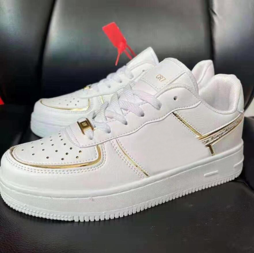 men women casual shoes platform sneakers force 1 CR7 By You White/Gold Pale Ivory Spruce mens Canvas trainers Outdoor jogging walking
men women casual shoes platform sneakers force 1 CR7 By You White/Gold Pale Ivory Spruce mens Canvas trainers Outdoor jogging walking