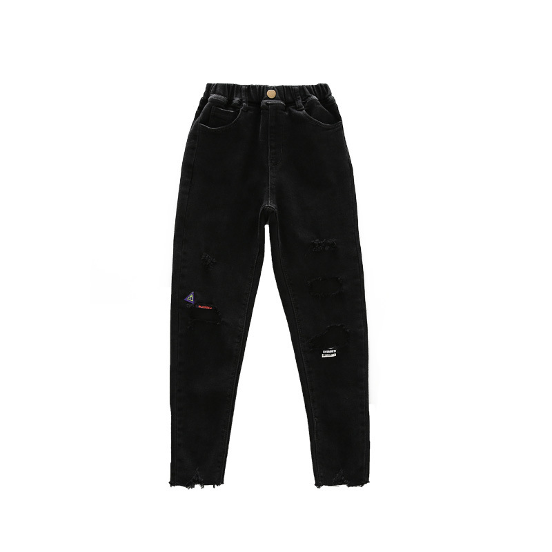 Girls high elastic slim jeans 2021 autumn new children's broken cave denim trousers female treasure wild pants, Blue
Girls high elastic slim jeans 2021 autumn new children's broken cave denim trousers female treasure wild pants, Blue